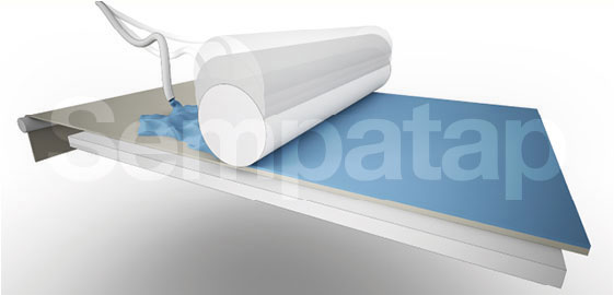 Process de fabrication Sempatap : Moussage et calandrage hauteur
