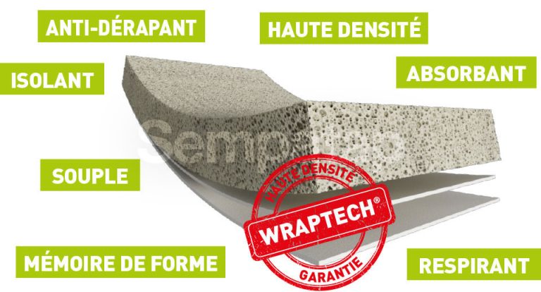 Découvrez les caractéristiques de Wraptech, mousse latex haute densité